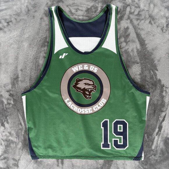 We & Us Lacrosse Club Jersey Reversible Player Issued Game #19 Men L/XL Team - Picture 1 of 9
